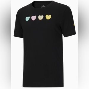 New Puma Conversation Hearts Graphic Tee